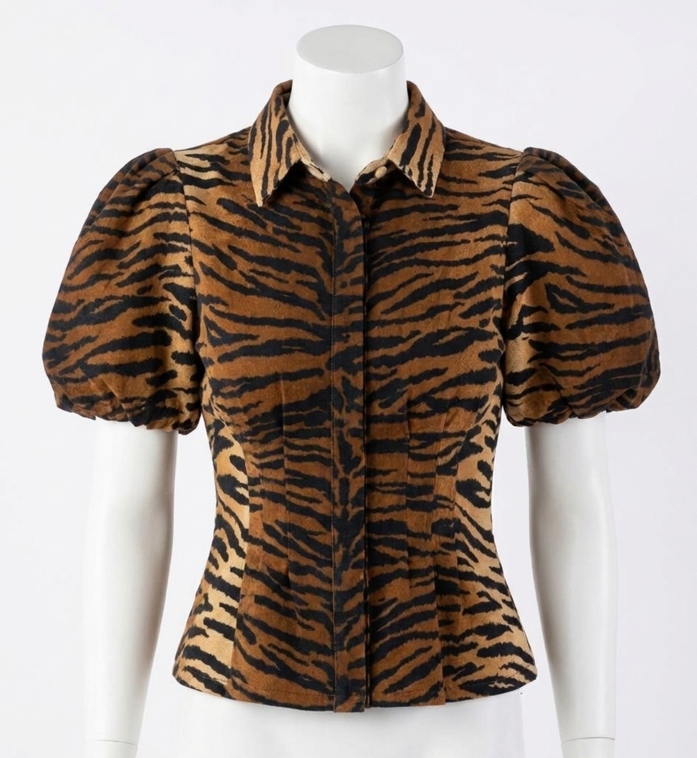 NEW EMILY MCCARTHY britt top in leopard print